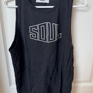 Soulcycle Graphic Black Tank Top